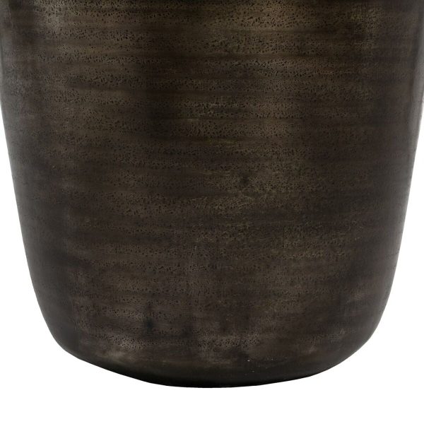 Planter 53 x 53 x 89 cm Golden Aluminium Online