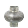 Vase Alexandra House Living Silver Metal Aged finish 25 x 25 x 28 cm Online now