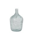 Vase made from recycled glass Alexandra House Living White Crystal 18 x 30 cm 4 L Online