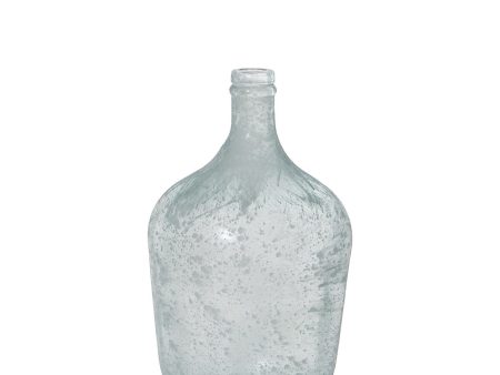 Vase made from recycled glass Alexandra House Living White Crystal 18 x 30 cm 4 L Online