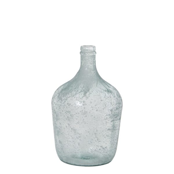 Vase made from recycled glass Alexandra House Living White Crystal 18 x 30 cm 4 L Online