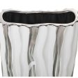 Vase Alexandra House Living White Silver Ceramic 19 x 8 x 25 cm Discount