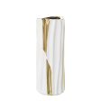 Vase Alexandra House Living White Ceramic 11 x 11 x 29 cm on Sale