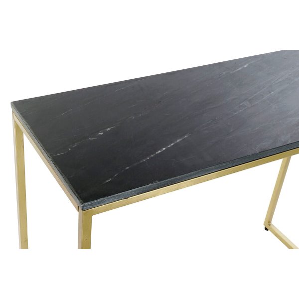 Console DKD Home Decor 100 x 40 x 77 cm Black Golden Marble Iron Cheap