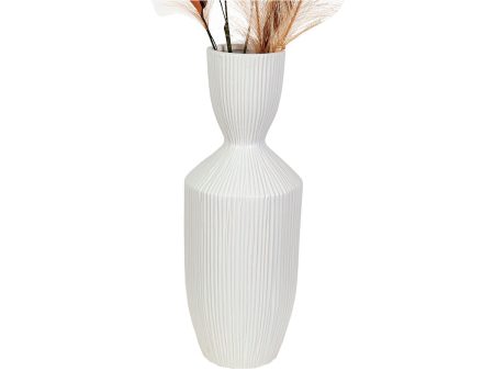 Vase Romimex White Ceramic 24 x 60 x 24 cm Online