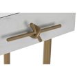 Console DKD Home Decor White Multicolour Golden Metal Iron Mango wood 30 x 40 cm 90 x 45 x 74 cm Supply