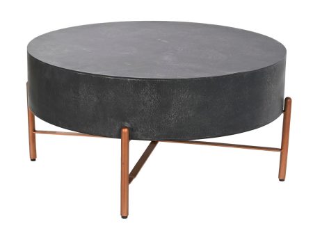 Centre Table DKD Home Decor Metal Aluminium 90 x 90 x 45 cm Mango wood Discount