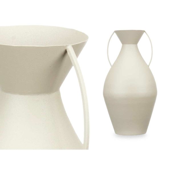 Vase Light brown Steel 22 x 43 x 22 cm (4 Units) Fashion