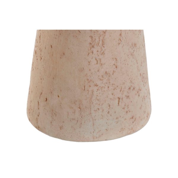 Candle Holder Home ESPRIT Beige Resin Marble 10 x 10 x 25 cm Cheap