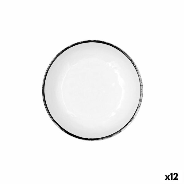 Bowl Quid Select Filo White Black Plastic 16,6 x 5,8 cm (12 Units) Fashion