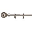 Curtain Bar Extendable Ball Silver Iron 5 x 126 x 5 cm (12 Units) Online Hot Sale