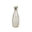 Vase Romimex Silver Ceramic 13 x 34 x 13 cm Cheap