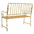 Bench Alexandra House Living Yellow Metal 50 x 92 x 126 cm Online Sale