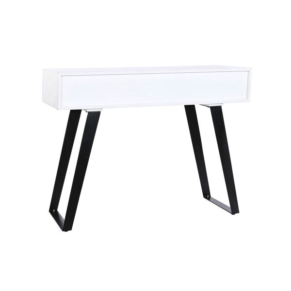 Console DKD Home Decor Metal White Mango wood 105 x 35 x 77 cm Discount