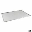 Baking tray VR Silver Aluminium Rectangular 40 x 28 x 0,5 cm (6 Units) Hot on Sale