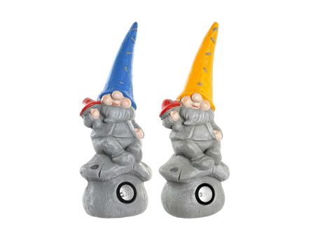 Decorative Figure DKD Home Decor Gnome Aluminium 20 x 20 x 50 cm Magnesium (2 Units) Supply