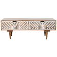 Centre Table Home ESPRIT White Mango wood 115 x 60 x 40 cm Discount