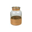 Vase Romimex Brown Transparent Jute Glass 20 x 31 x 20 cm Online