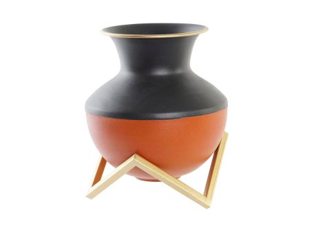 Vase DKD Home Decor Multicolour Metal Modern 18 x 18 x 21 cm on Sale