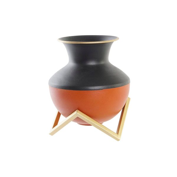 Vase DKD Home Decor Multicolour Metal Modern 18 x 18 x 21 cm on Sale