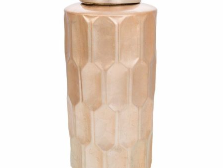 Vase Alexandra House Living Golden Ceramic 21 x 48 x 21 cm Fashion