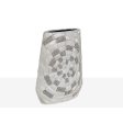 Vase Romimex Silver Ceramic 19 x 26 x 6 cm Discount