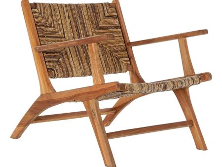 Armchair DKD Home Decor 70 x 78 x 68 cm Natural Teak Alpino Supply