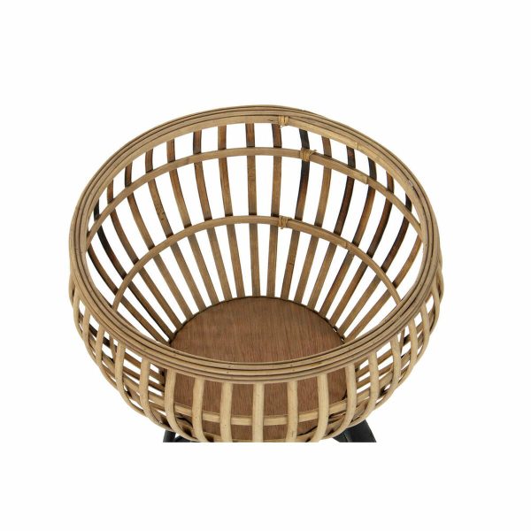 Planter DKD Home Decor Natural Metal Bamboo Bali 41 x 41 x 68 cm Online now