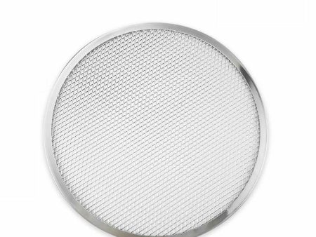 Baking tray Quttin Ø 38 cm Silver Grille Aluminium (14 Units) For Cheap