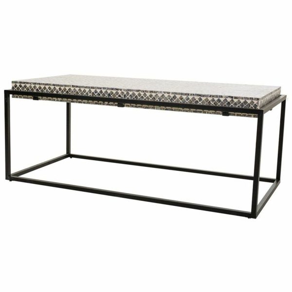 Centre Table Alexandra House Living Grey Metal MDF Wood 60 x 49 x 124 cm on Sale