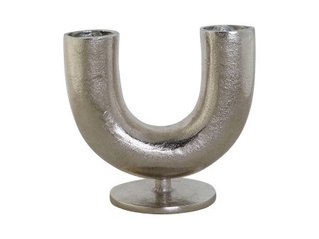 Vase DKD Home Decor Silver Aluminium 19 x 11 x 17 cm Supply