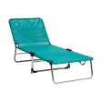 Beach sunbed Alco Green Multi-position 141 x 68 x 86 cm Online now