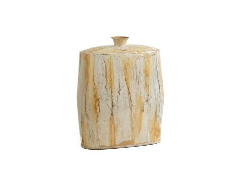 Vase Romimex White Golden Aluminium 31 x 36 x 14 cm on Sale