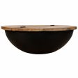 Centre Table Alexandra House Living Black Iron Mango wood 86 x 30 x 86 cm Sale