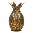 Candle Holder Alexandra House Living Golden Iron 15 x 26 x 15 cm Pineapple Online Sale