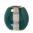 Vase Alexandra House Living Green Silver Ceramic 21 x 11 x 20 cm Supply