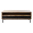 Centre Table DKD Home Decor Black Light brown Metal Mango wood 120 x 60 x 45 cm Fashion