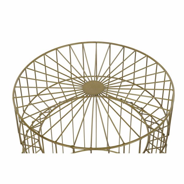 Console DKD Home Decor Golden Metal 40,5 x 40,5 x 46 cm Cheap