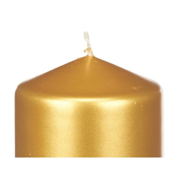 Candle Acorde 92540 Golden 7 x 20 x 7 cm (12 Units) For Cheap