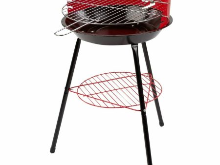 Barbecue Portable Aktive Wood Iron Ø 38 cm 37 x 61 x 45 cm (6 Units) Red Online Sale