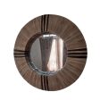 Wall mirror Romimex Natural 70 x 70 x 10 cm Circle For Sale