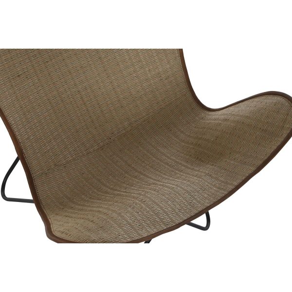 Chair DKD Home Decor Metal Rattan (74 x 78 x 92 cm) Discount