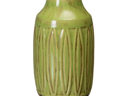 Vase Ceramic Pistachio 15 x 15 x 27,5 cm Supply