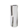 Vase Alexandra House Living White Silver Ceramic 11 x 11 x 29 cm Supply