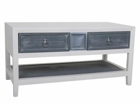 Centre Table Alexandra House Living White Grey Fir wood MDF Wood 51 x 53 x 104 cm For Sale