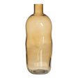 Vase Amber Crystal 13,5 x 13,5 x 35 cm Hot on Sale