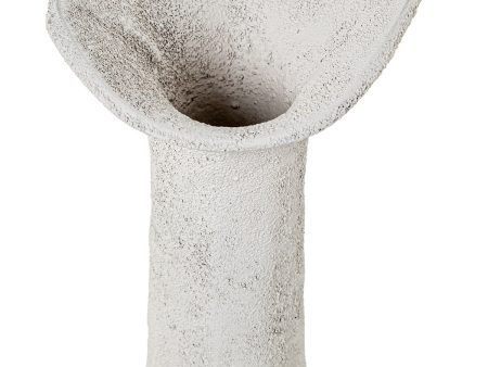 Vase Alexandra House Living White Aluminium With handles Online