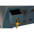 Console DKD Home Decor Blue Fir MDF Wood 98 x 26 x 80 cm Fashion