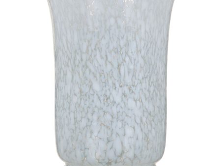 Vase Crystal White 15 x 15 x 22 cm on Sale