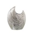 Vase Alexandra House Living Silver Ceramic 18 x 8 x 22 cm Supply